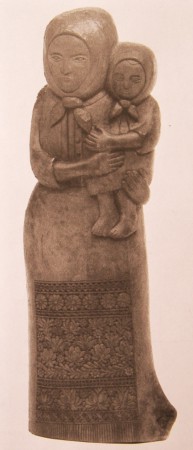 Matyó asszony gyermekével   40 cm 